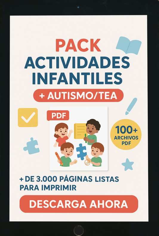 PACK COMPLETO DE ACTIVIDADES EDUCATIVAS PARA NIÑOS +200 ARCHIVOS PDF